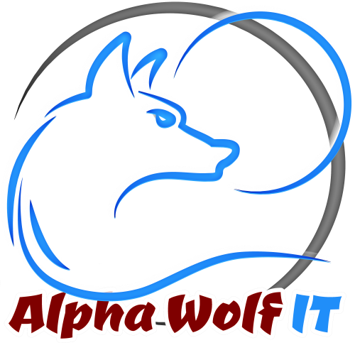 Alpha Wolf IT Logo Blue
